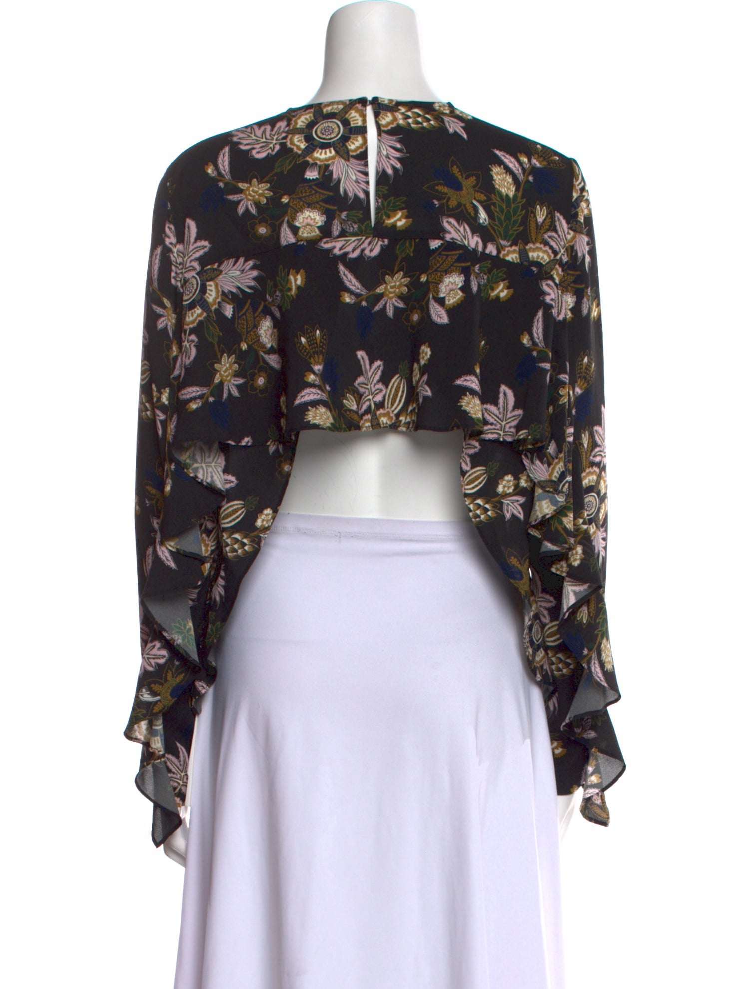 A.L.C. Silk Floral Print Blouse